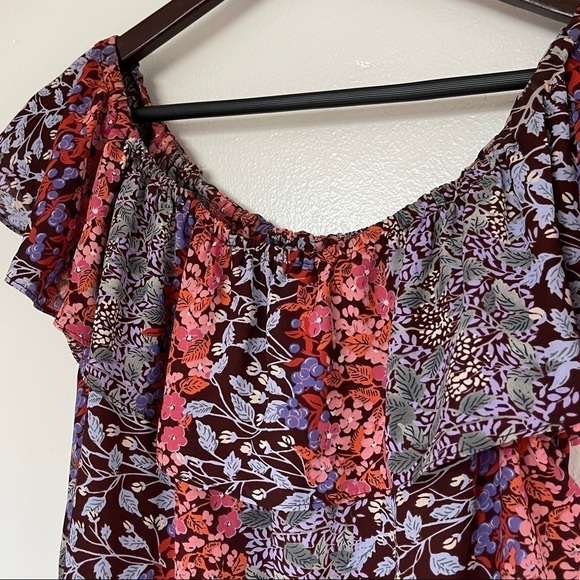 Anthropologie Maeve Villita Floral Off The Shoulder Blouse - Picture 4 of 6